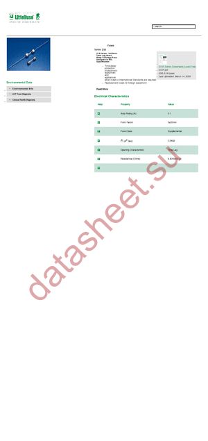 FUSE-630 (871173) datasheet  